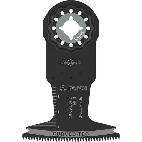 BOSCH AII 65 BSPC Holz Tauchs&auml;geblatt, Starlock, 65 x 40 mm, 5 teilig 2608669259 - S&auml;geblatt f&uuml;r Oszillierer
