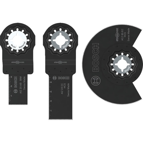 BOSCH Wood and soft metal blade set, 3-piece 2607017774 - Saw blade assortment