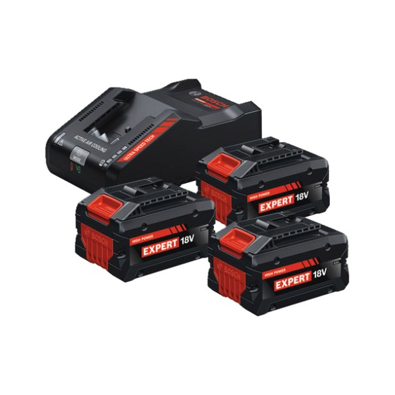 BOSCH Starter set EXBA18V-80 + EXAL18V-160 0615V0005R - Battery pack
