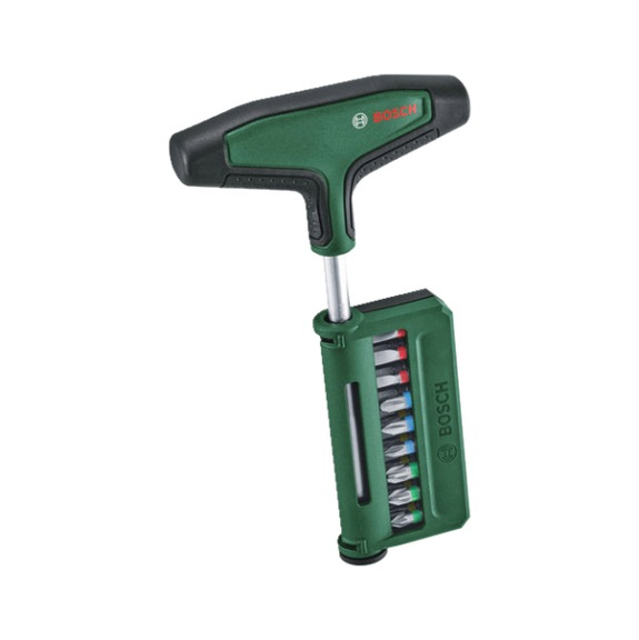 BOSCH Hand tools: 19-piece bit screwdriver set with T-handle 1600A039J3 - Bit screwdriver