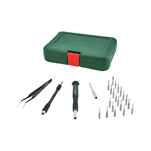BOSCH Handwerkzeuge Pr&auml;zisions-Bit-Schraubendreher-Set 24-teilig 1600A039HT - Bit-Schraubendreher