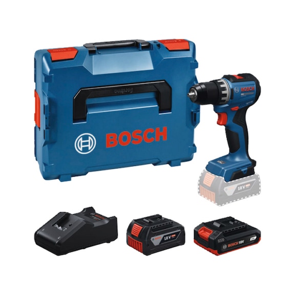 BOSCH Akku-Bohrschrauber GSR18V-52 1xGBA 18V 4 Ah 1xGBA 18V 2 Ah in L-BOXX 06019S0024 - Bohrschrauber (Akku)