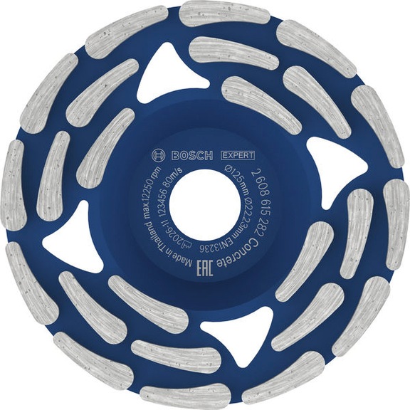 BOSCH EXPERT Concrete Topfscheibe long life, 125&times;22,23&times;5&nbsp;mm 2608615282 - EXPERT Concrete Topfscheibe long life
