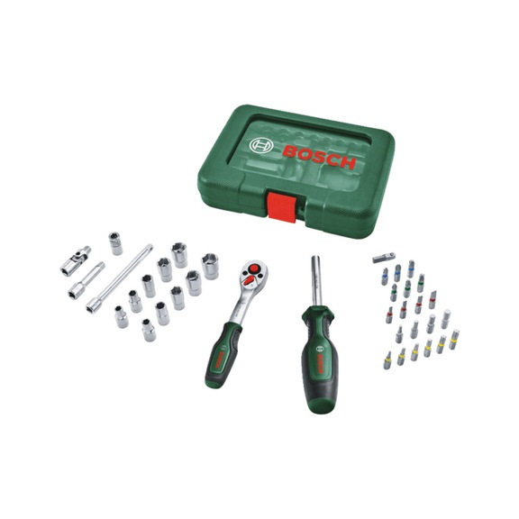 BOSCH Handwerkzeuge 1/4 Zoll-Ratschen-Set 37-teilig 1600A039J6 - Handwerkzeug (Teile)