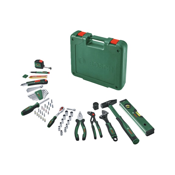 BOSCH Handwerkzeuge Werkzeug-Set 63-teilig 1600A039HY - Handwerkzeug Sortiment, Handwerkzeugsatz