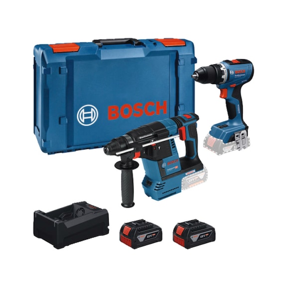 BOSCH Combo Kit GSR 18V-65 GBH 18V-26 + 2x5.0Ah GAL 12V/18V-80  XL-BOXX 0615A500E4 - Power tool set