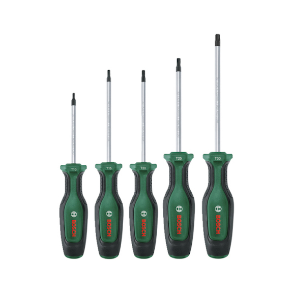 BOSCH Handwerkzeuge Torx-Schraubendreher-Set 5 teilig 1600A02BX6 - Schraubendreher-Set