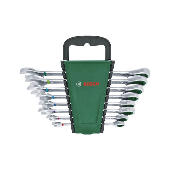 BOSCH Handwerkzeuge Schraubenschl&uuml;ssel mit Ratsche Set 8 teilig 1600A027PS - Schraubendreher-Set