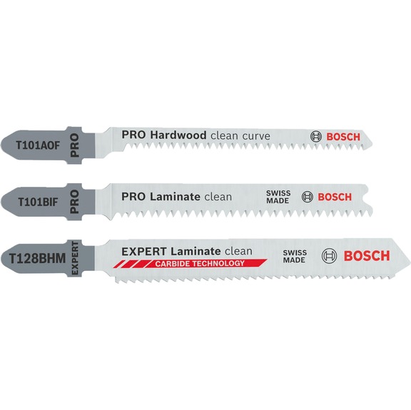 BOSCH PRO&nbsp;Laminate Stichs&auml;geblatt Set, 15 teilig 2607011947 - S&auml;geblatt Sortiment