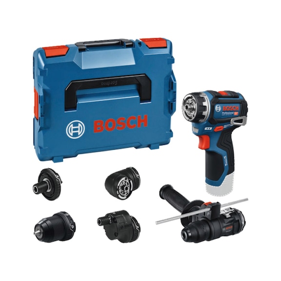 BOSCH Schrauber GSR 12V-32 FC div.Aufs&auml;tze Zusatzhandgriff L-BOXX ohne Akku 06019N7102 - Schrauber (Akku)