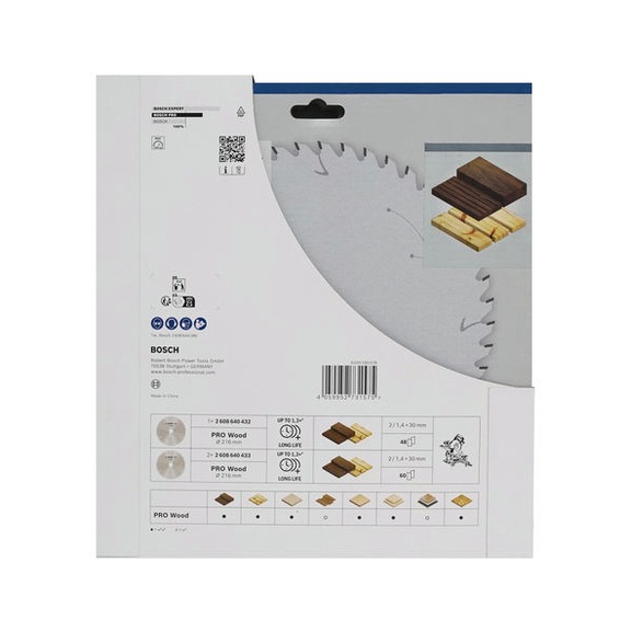 BOSCH PRO Wood-Kreiss&auml;geblatt 216 mm, 3 St&uuml;ck 2608644732 - EXPERT Wood Kreiss&auml;geblatt