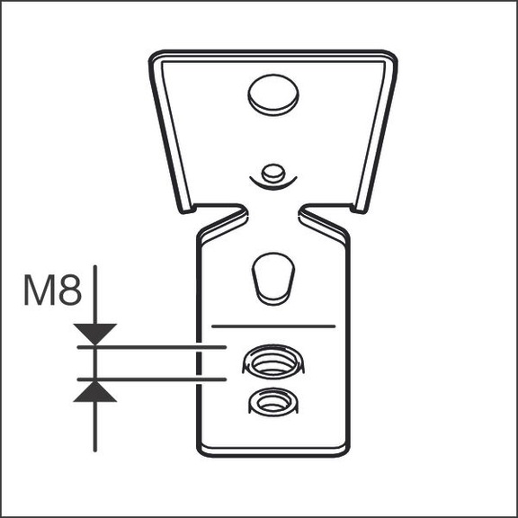 BOSCH PRO FMI-M6/M8 metal hanger 1600A03C2T - Power tool (accessory)