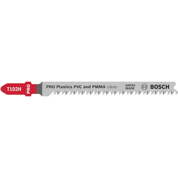 BOSCH PRO Plastics PVC and PMMA clean T102H Stichs&auml;geblatt 100&nbsp;mm, 5 teilig 2608667051 - S&auml;geblatt f&uuml;r Stichs&auml;ge