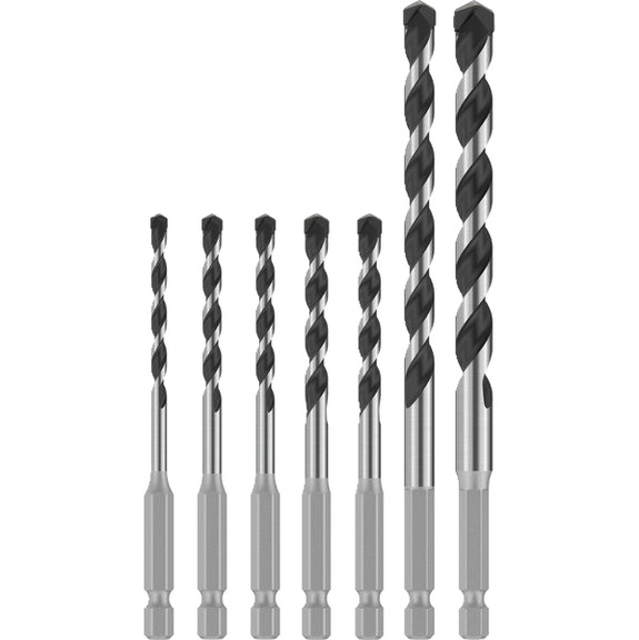 BOSCH PRO HEX-5 drill bit set, 7-piece 2608707005 - PRO HEX-5 Drill Bit Set