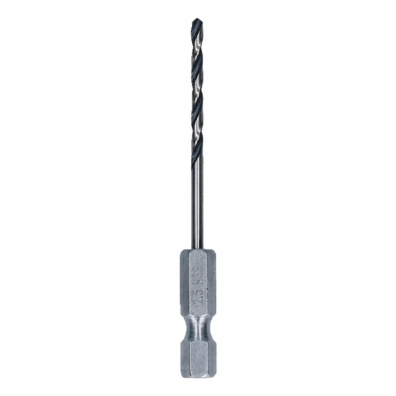 BOSCH Metal HSS twist drill, 2.5 x 30 x 69 mm, HEX 1/4 shank 2608577864 - Metal HSS twist drill