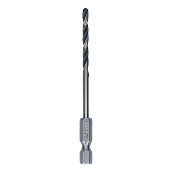 BOSCH Metal HSS twist drill, 3.5 x 39 x 79 mm, HEX 1/4 shank 2608577868 - Metal HSS twist drill