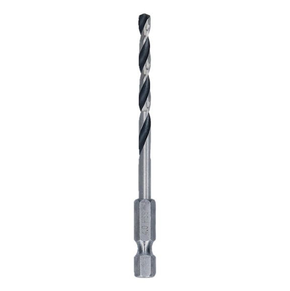 BOSCH Metal HSS twist drill, 4 x 43 x 83 mm, HEX 1/4 shank 2608577869 - Metal HSS twist drill