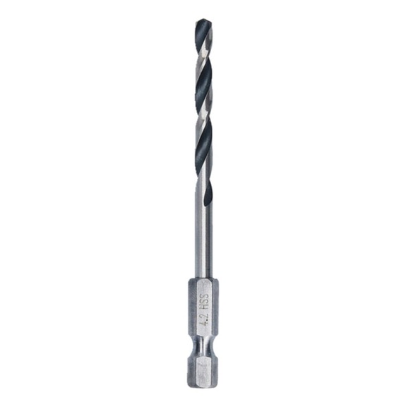 BOSCH Metal HSS Spiralbohrer, 4,2 x 43 x 83 mm, HEX 1/4 Schaft 2608577870 - Metal HSS Spiralbohrer