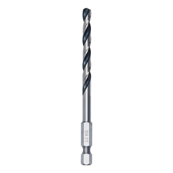 BOSCH Metal HSS twist drill, 5.5 x 57 x 98 mm, HEX 1/4 shank 2608577873 - Metal HSS twist drill