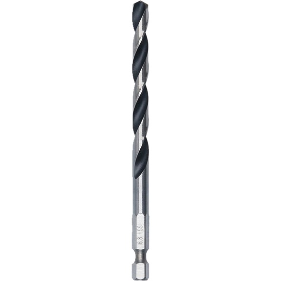BOSCH Metal HSS twist drill, 6.8 x 69 x 109 mm, HEX 1/4 shank 2608577876 - Metal HSS twist drill
