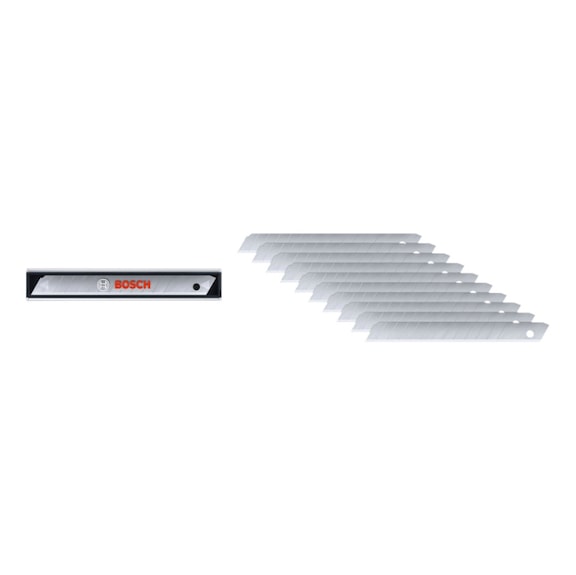 BOSCH Handwerkzeuge Abbrechklingen 9 mm, 10 St&uuml;ck 1600A039L5 - Handwerkzeug (Teile)