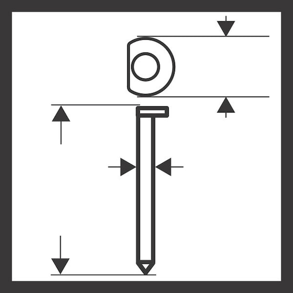 BOSCH PRO DA15-34 DA Stiftnagel, 34 Grad 1,8/15&nbsp;g, 63S 2608200527 - Drahtstift
