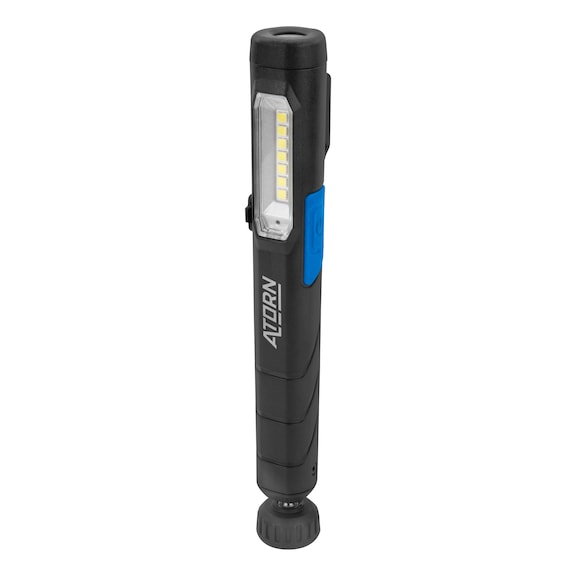 ATORN LED kontrol lambası, UV işlevli, şarj edilebilir pil ve USB ile - Lamba tabanında manyetik bilyalı mafsal ile LED kontrol lambası