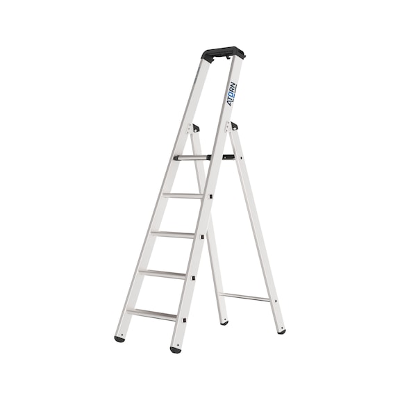 ATORN Aluminium step ladder, 1x5 steps - Aluminium step ladder