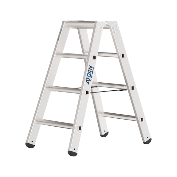 ATORN Aluminium step ladder, 2x4 steps - Aluminium step ladder 