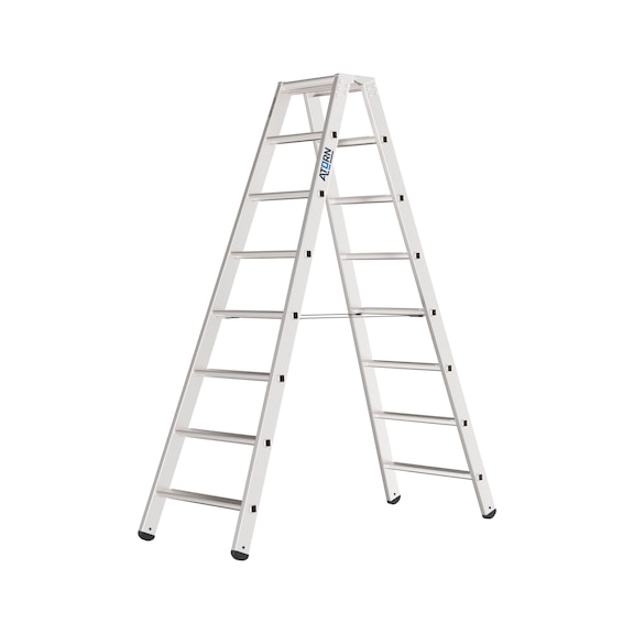 ATORN Alu-Stufenstehleiter 2x8 Stufen - Aluminium-Stufenstehleiter 