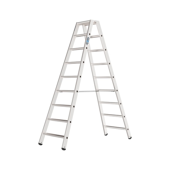 ATORN Aluminium step ladder, 2x9 steps - Aluminium step ladder 