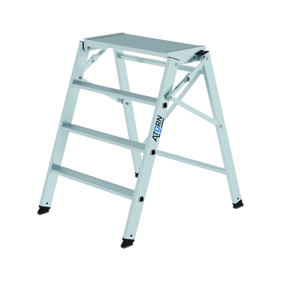 ATORN Aluminium step stool 2x4 steps - Aluminium step stool