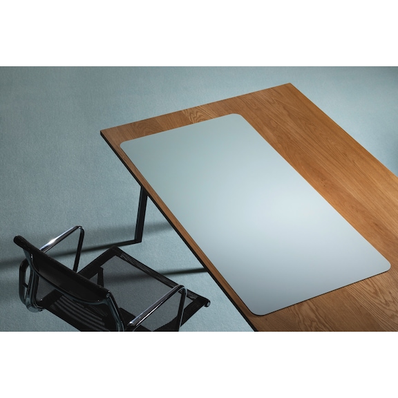 RS OFFICE PRODUCTS Purosens Stijl desk pad, 120 cm x 60 cm, Soft Aqua - Desk pad Purosens Stijl