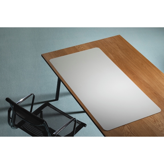 RS OFFICE PRODUCTS Purosens Stijl desk pad, 120 cm x 60 cm, Stone White - Desk pad Purosens Stijl