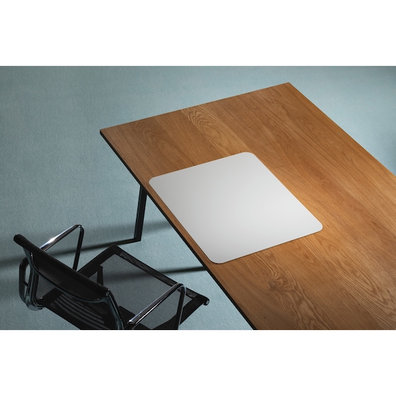 RS OFFICE PRODUCTS Purosens Stijl desk pad, 60 cm x 50 cm, Stone White - Desk pad Purosens Stijl