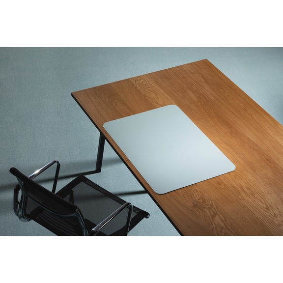 RS OFFICE PRODUCTS Purosens Stijl desk pad, 70 cm x 50 cm, Soft Aqua - Desk pad Purosens Stijl