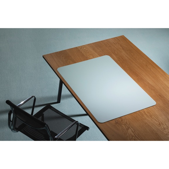 RS OFFICE PRODUCTS Purosens Stijl desk pad, 90 cm x 60 cm, Soft Aqua - Desk pad Purosens Stijl