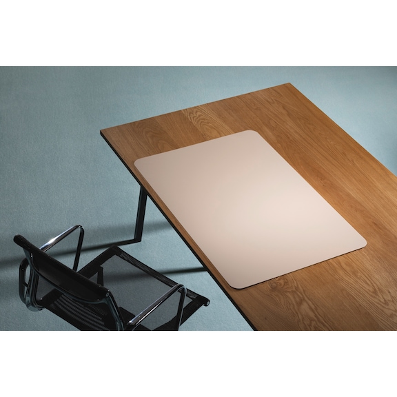 RS OFFICE PRODUCTS Purosens Stijl desk pad, 90 cm x 60 cm, Soft Rose - Desk pad Purosens Stijl