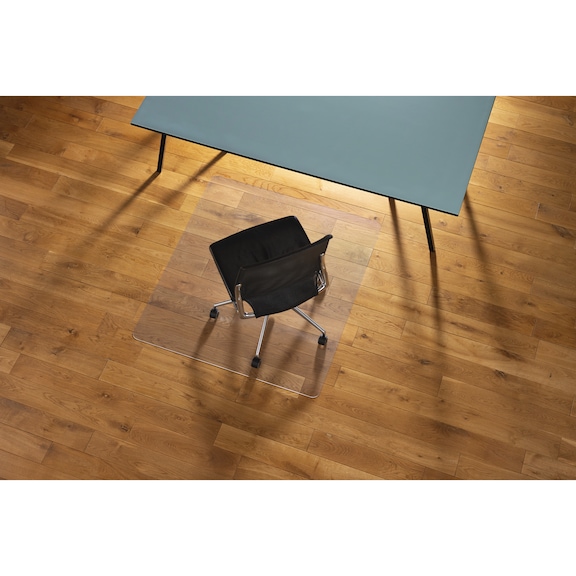 RS OFFICE PRODUCTS Duragrip Meta chair mat, underside with VAB anti-slip coating, 110 cm x 120 cm - Char mat Duragrip Meta