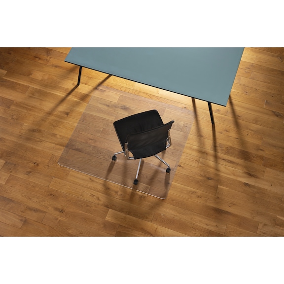 RS OFFICE PRODUCTS Duragrip Meta chair mat, underside with VAB anti-slip coating, 130 cm x 120 cm - Char mat Duragrip Meta