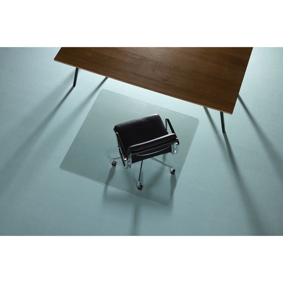 RS OFFICE PRODUCTS Bodenschutzmatte Ecogrip Heavy, Unterseite Ankernoppen, 130 x 120 cm - Bodenschutzmatte Ecogrip Heavy