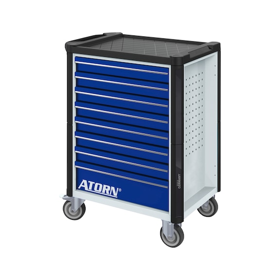 ATORN Servante d'outillage avec 8 tiroirs - Servante d'outillage avec verrouillage individuel d'extension de tiroir