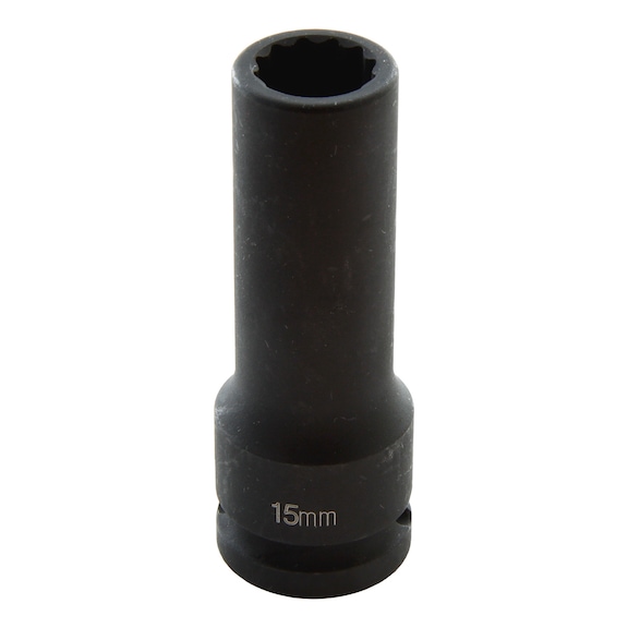 ACTION Kraftnuss 1/2 Zoll x 1/2 Zoll tief 12Kt L&auml;nge 83 mm DO65822016 - Antriebsteil 1/2 Zoll