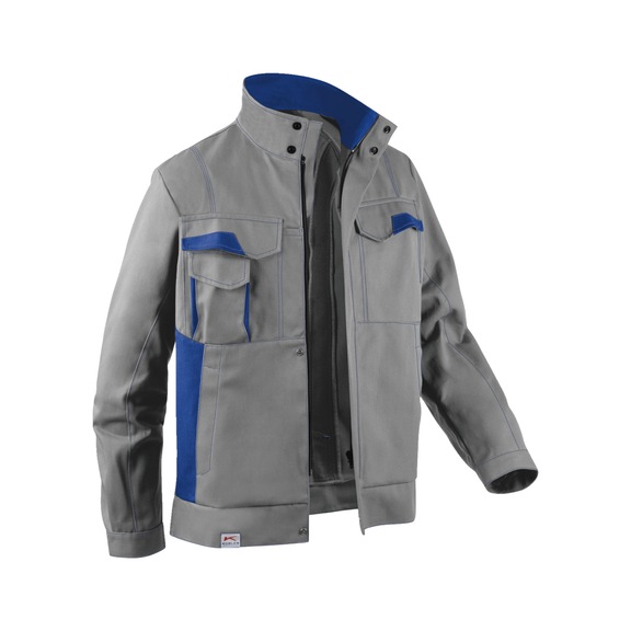 K&Uuml;BLER Jacket, medium grey/cobalt blue, size 64 1345 3411-9546-64 - IMAGE DRESS NEW DESIGN Jacket