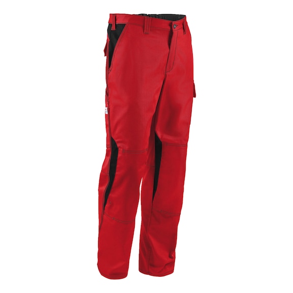 K&Uuml;BLER Trousers, medium red/black, size 44 2346 3411-5599-44 - IMAGE DRESS NEW DESIGN Trousers