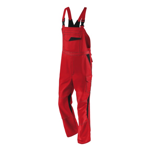 K&Uuml;BLER Dungarees, medium red/black, size 64 3347 3411-5599-64 - IMAGE DRESS NEW DESIGN dungarees