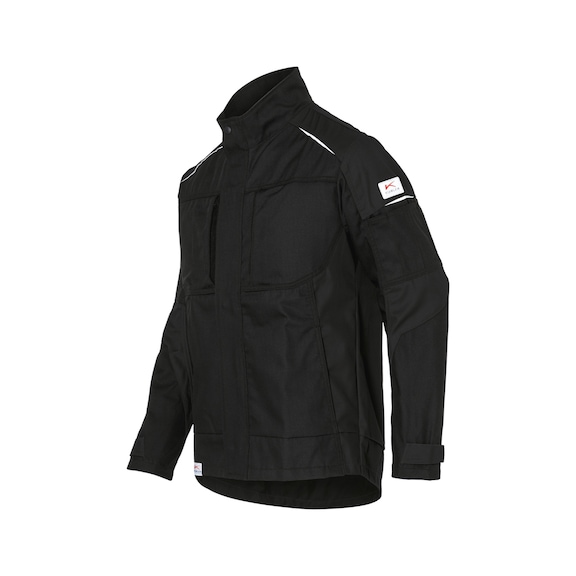 K&Uuml;BLER Jacket, black, size XS 1250 3421-99-XS - ACTIVIQ cotton+ jacket