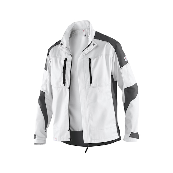 K&Uuml;BLER Jacket, white/anthracite, size M 1250 5365-1097-M - ACTIVIQ jacket