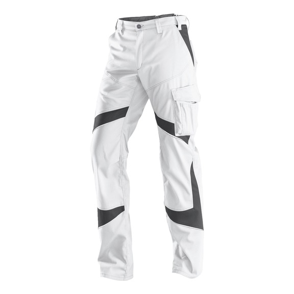 K&Uuml;BLER Hose wei&szlig;/anthrazit Gr&ouml;&szlig;e 48 2250 5365-1097-48 - ACTIVIQ Hose