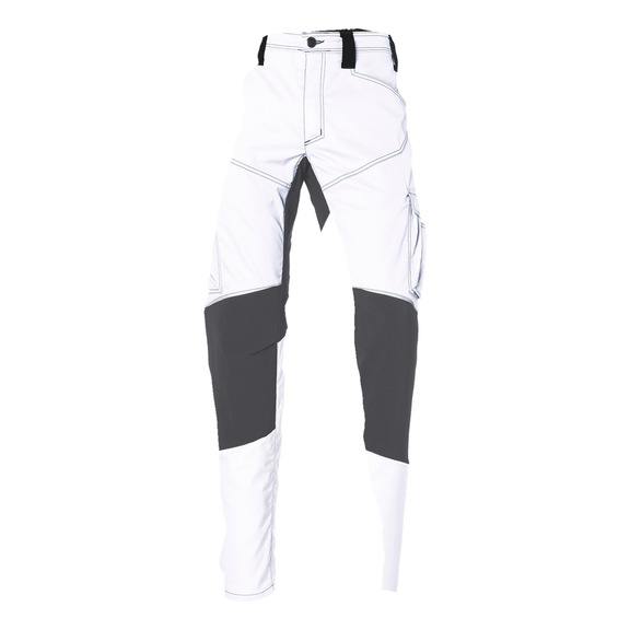K&Uuml;BLER Stretch trousers, white/anthracite, size 25 2850 5231-1097-25 - ACTIVIQ Stretch Trousers